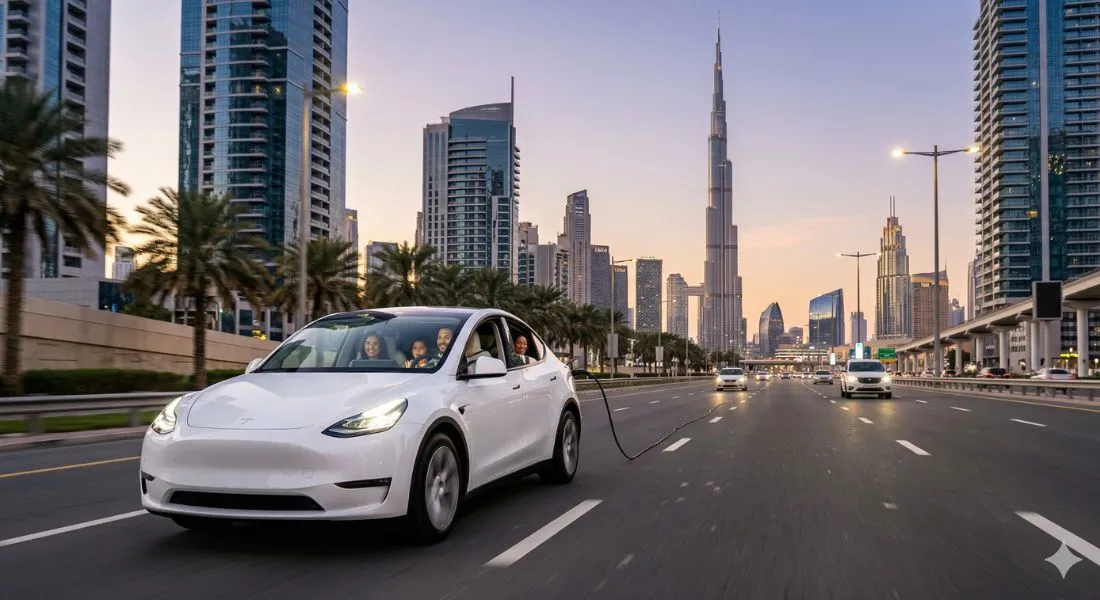 Tesla Model Y كخيار عائلي في الإمارات