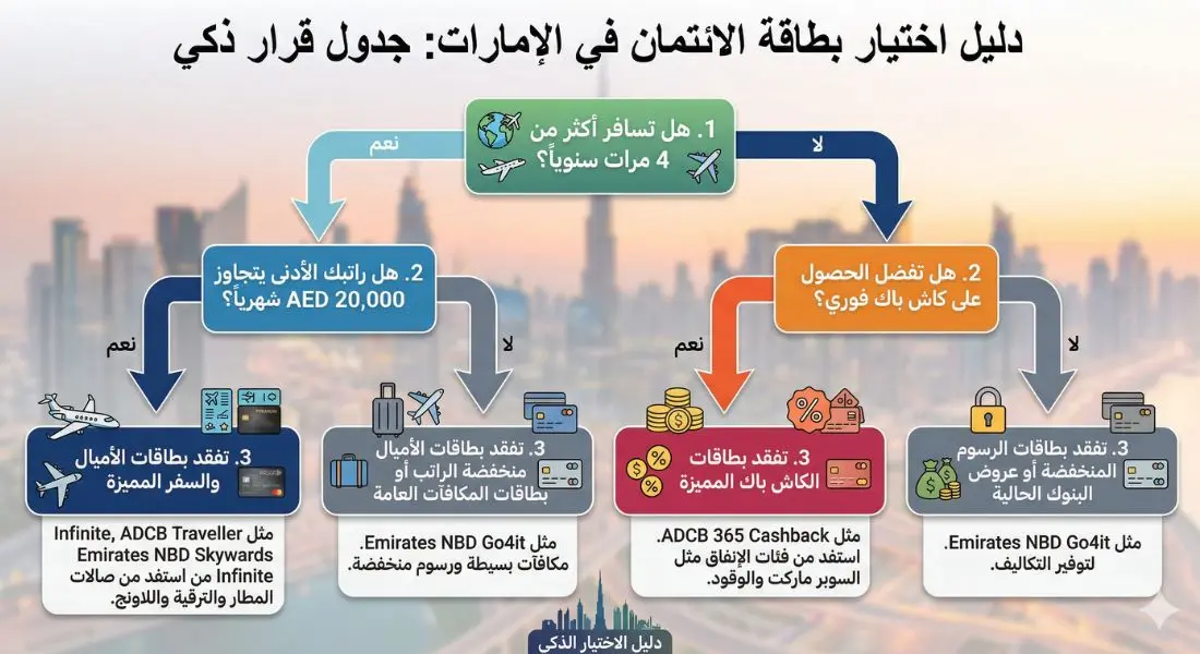 اختيار بطاقة الائتمان في الامارات